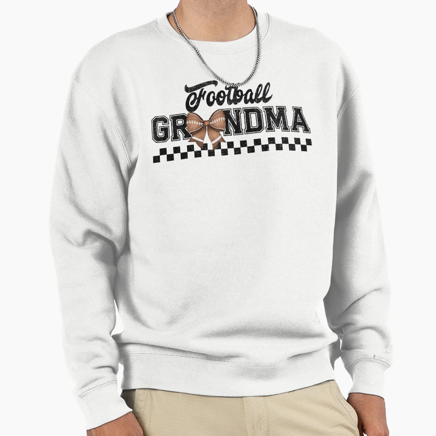 Football Grandma Grandmother Gift Sweatshirt - Graphic Print Men Women - T-Shirt, Sweatshirt, Hoodie