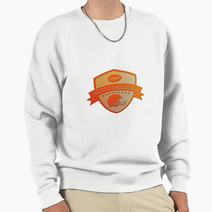 American Football Party Central Shield Sweatshirt - Custom Art Print Unisex - T-Shirt, Sweatshirt, Hoodie