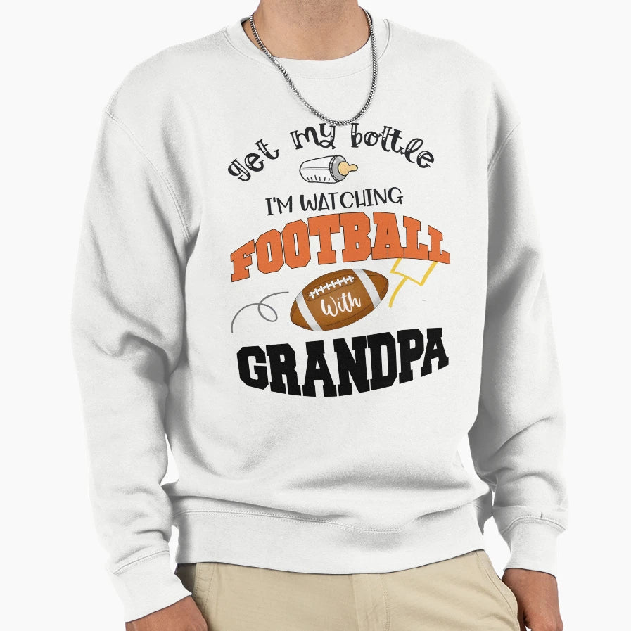 Get My Bottle Im Watching Football Sweatshirt - Streetwear Style Unisex - T-Shirt, Sweatshirt, Hoodie