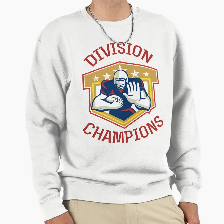 American Football Division Champions Sweatshirt - Custom Art Print Unisex - T-Shirt, Sweatshirt, Hoodie
