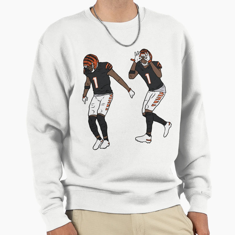 Jamarr Chase Griddy Sweatshirt - Aesthetic Graphic Men Women - T-Shirt, Sweatshirt, Hoodie