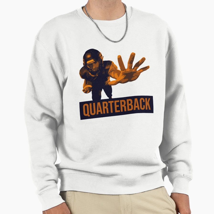 American Football Quarterback Sweatshirt - Graphic Print for Adults - T-Shirt, Sweatshirt, Hoodie