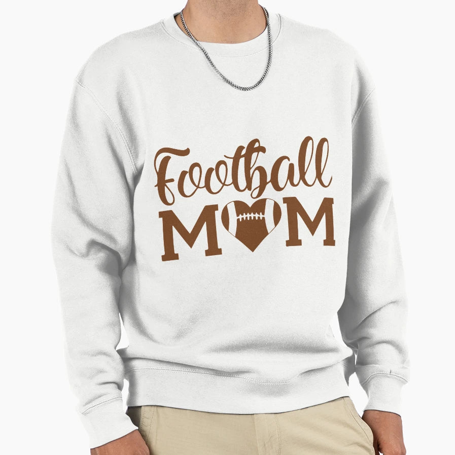Football Mom Sweatshirt - Aesthetic Graphic for Adults - T-Shirt, Sweatshirt, Hoodie