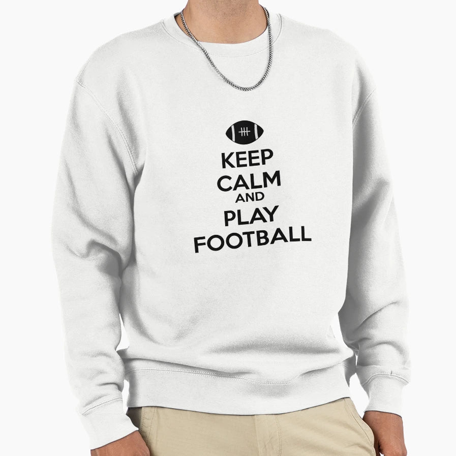Football Sweatshirt - Minimalist Print for Adults - T-Shirt, Sweatshirt, Hoodie