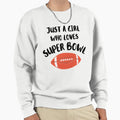 Just Who Loves Super Bowl Sweatshirt - Minimalist Print Men Women - T-Shirt, Sweatshirt, Hoodie