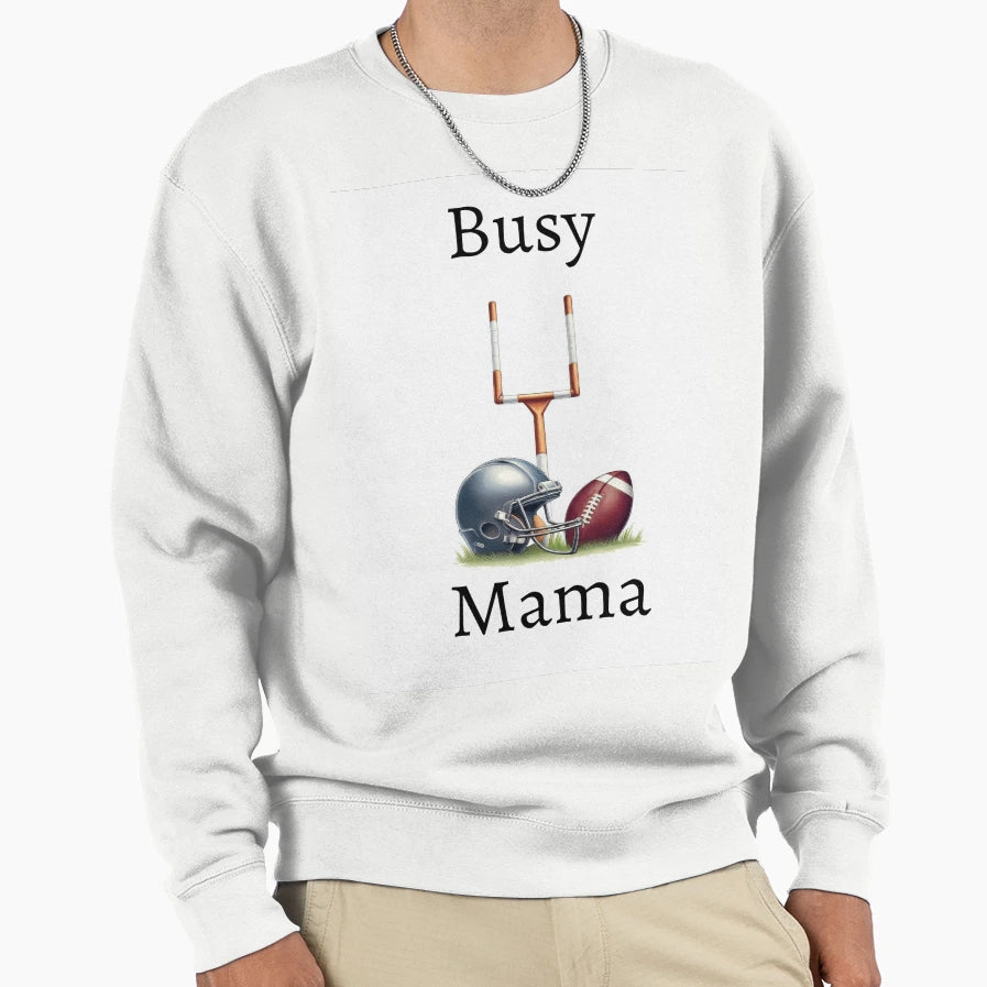 Football Mom Frenzy Bold Devoted Sweatshirt - Minimalist Print for Adults - T-Shirt, Sweatshirt, Hoodie