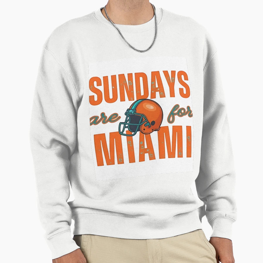 Miami Dolphins Sweatshirt - Graphic Print for Adults - T-Shirt, Sweatshirt, Hoodie