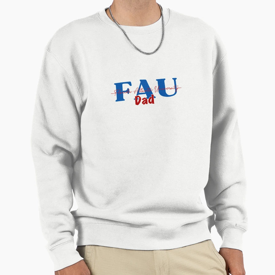 Fau Dad Red Blue Sweatshirt - Novelty Apparel Unisex - T-Shirt, Sweatshirt, Hoodie