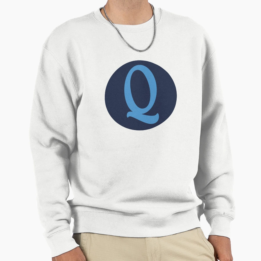 Letter Q Monogram Sweatshirt - Fun Novelty Design Men Women - T-Shirt, Sweatshirt, Hoodie