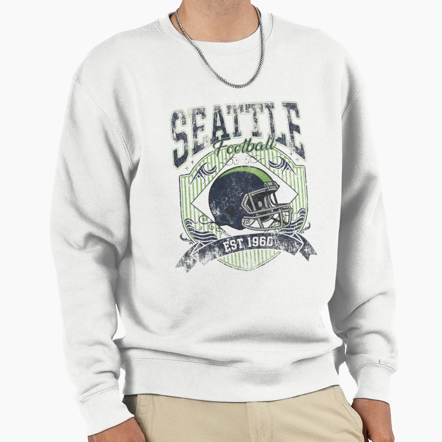 Seattle Seahawks Sweatshirt - Custom Art Print for Adults - T-Shirt, Sweatshirt, Hoodie