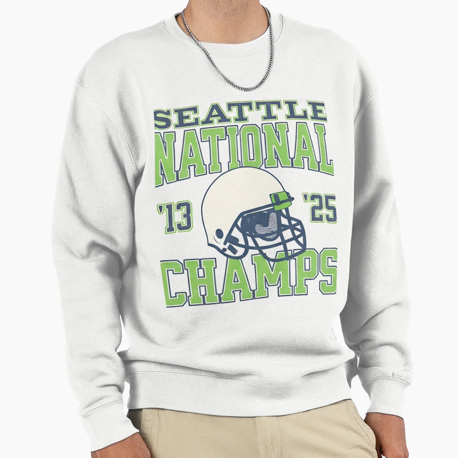 Champions Du Super Bowl Lx Des Sweatshirt - Custom Art Print for Adults - T-Shirt, Sweatshirt, Hoodie