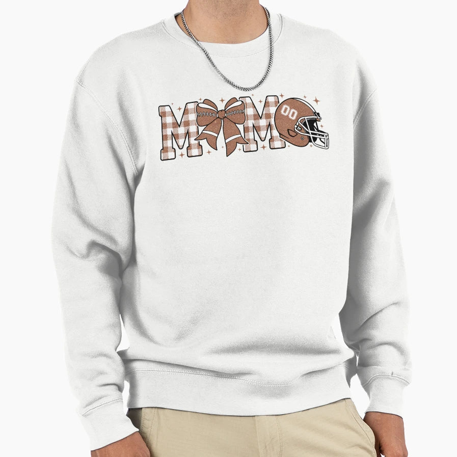 Football Mom Sports Mama Fan Parent Sweatshirt - Graphic Print for Adults - T-Shirt, Sweatshirt, Hoodie