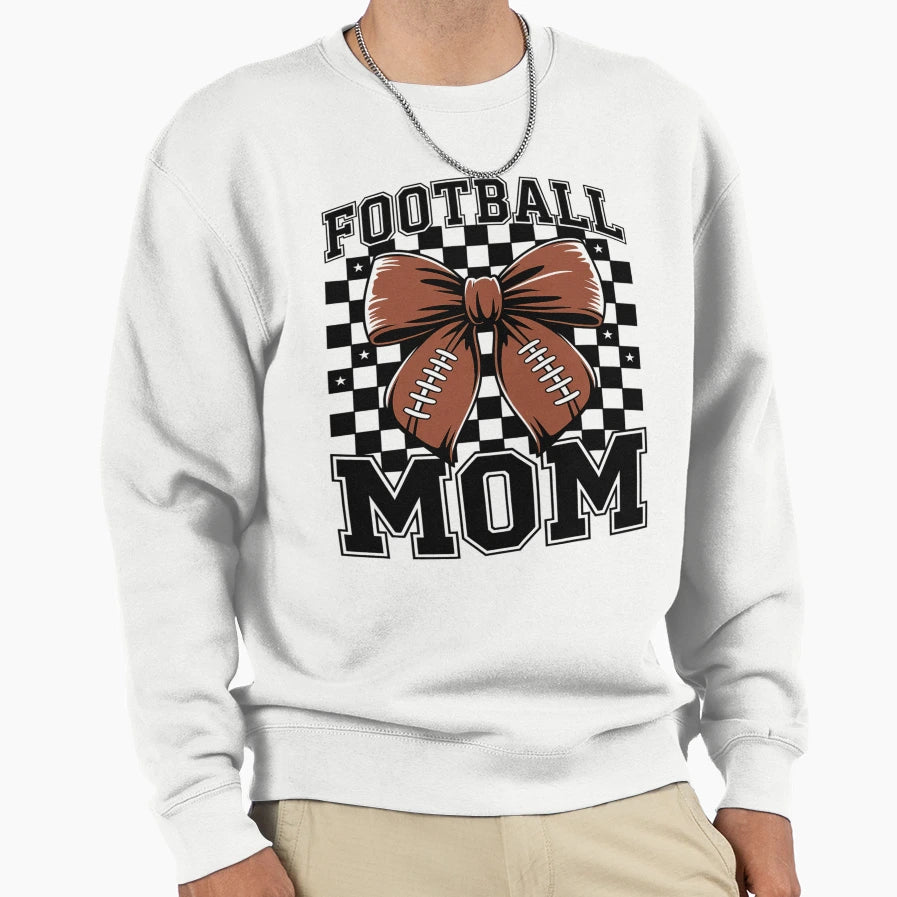 Football Bow Mother Day Sweatshirt - Fun Novelty Design Unisex - T-Shirt, Sweatshirt, Hoodie