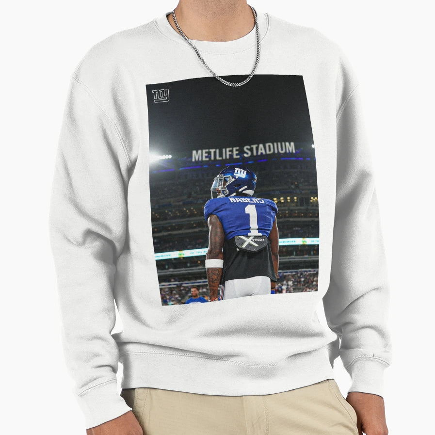 Metlife Nabers Sweatshirt - Aesthetic Graphic Unisex - T-Shirt, Sweatshirt, Hoodie