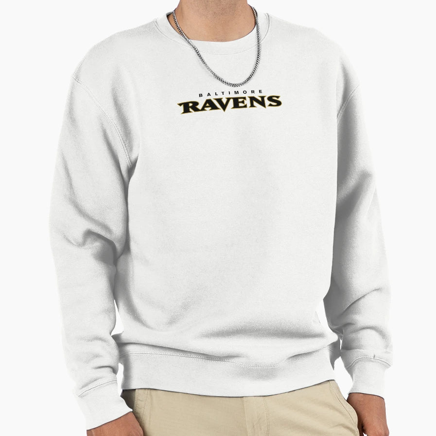 Ravens Wordmark Sweatshirt - Aesthetic Graphic for Adults - T-Shirt, Sweatshirt, Hoodie