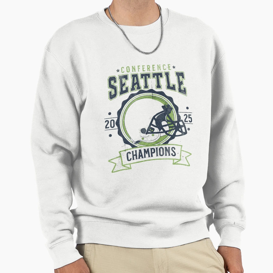 Seattle Seahawks Sweatshirt - Minimalist Print Men Women - T-Shirt, Sweatshirt, Hoodie