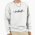 Football Heartbeat Sweatshirt - Minimalist Print Men Women - T-Shirt, Sweatshirt, Hoodie