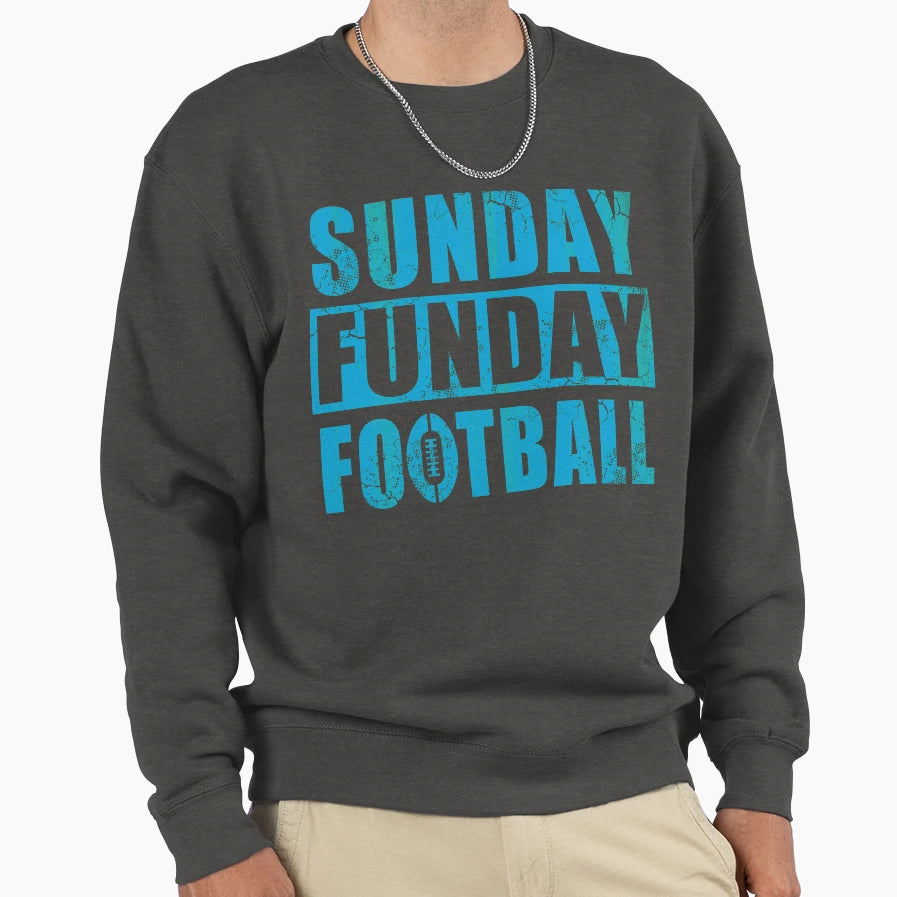 Sunday Funday Football Sweatshirt - Custom Art Print for Adults - T-Shirt, Sweatshirt, Hoodie
