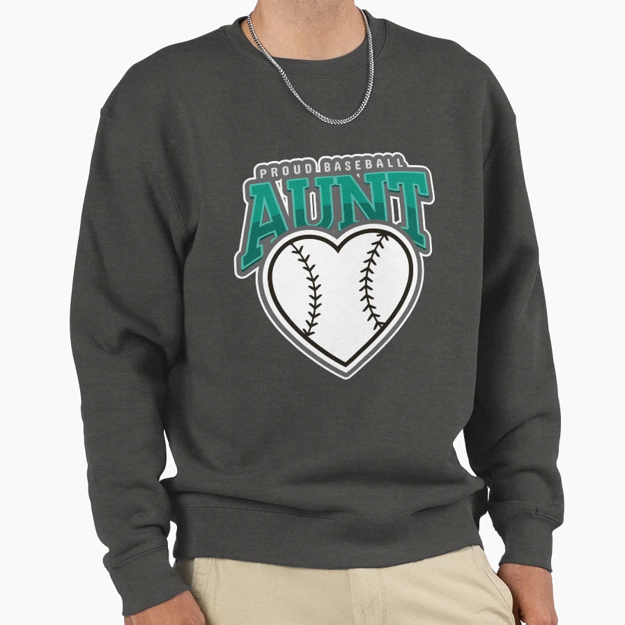 Baseball Aunt Sweatshirt - Novelty Apparel Unisex - T-Shirt, Sweatshirt, Hoodie