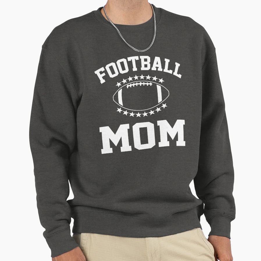 Football Mom Sweatshirt - Minimalist Print for Adults - T-Shirt, Sweatshirt, Hoodie