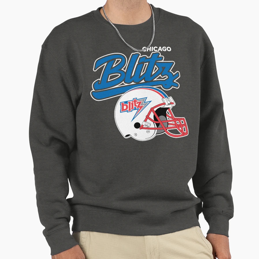 Chicago Blitz Sweatshirt - Aesthetic Graphic for Adults - T-Shirt, Sweatshirt, Hoodie