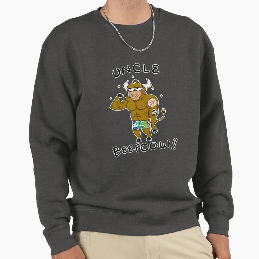 Uncle Beefcow Sweatshirt - Custom Art Print for Adults - T-Shirt, Sweatshirt, Hoodie