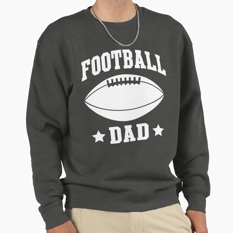 Football Dad Sweatshirt - Graphic Print Unisex - T-Shirt, Sweatshirt, Hoodie