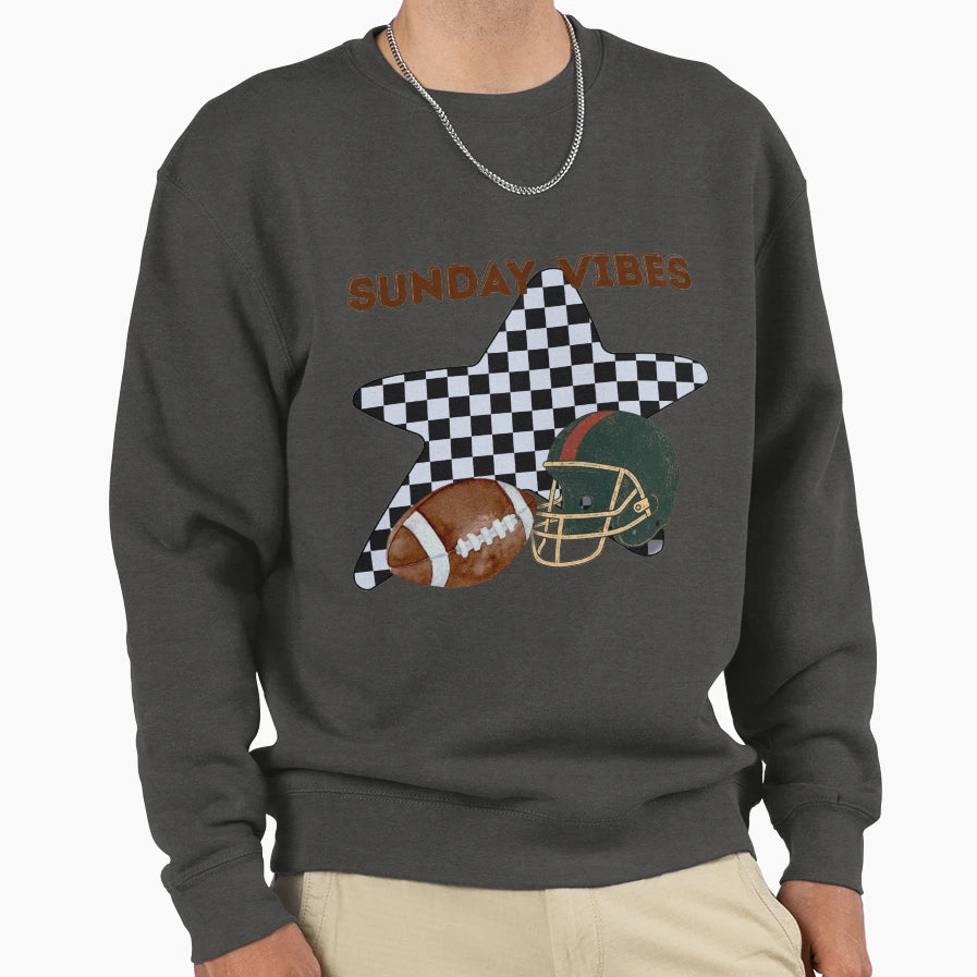 Game Day Football Helmet Sunday Sweatshirt - Streetwear Style for Adults - T-Shirt, Sweatshirt, Hoodie