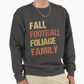 Fall Football Foliage Family Fall Sweatshirt - Graphic Print Men Women - T-Shirt, Sweatshirt, Hoodie