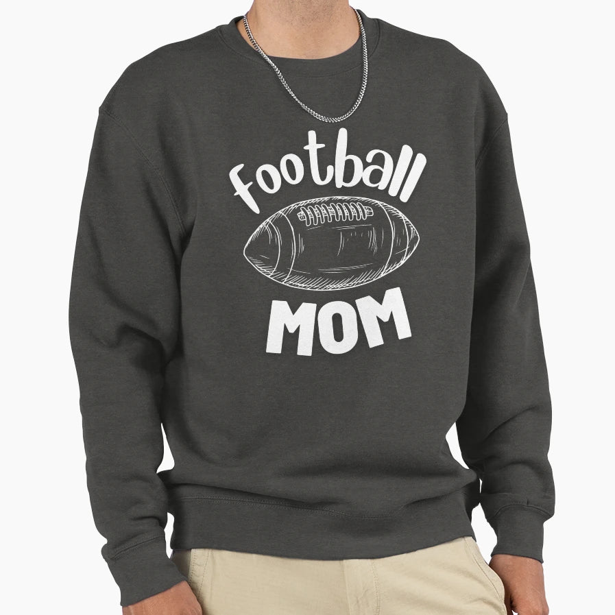Football Mom Sweatshirt - Minimalist Print Unisex - T-Shirt, Sweatshirt, Hoodie