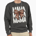 Coquette Football Mama Sweatshirt - Aesthetic Graphic for Adults - T-Shirt, Sweatshirt, Hoodie