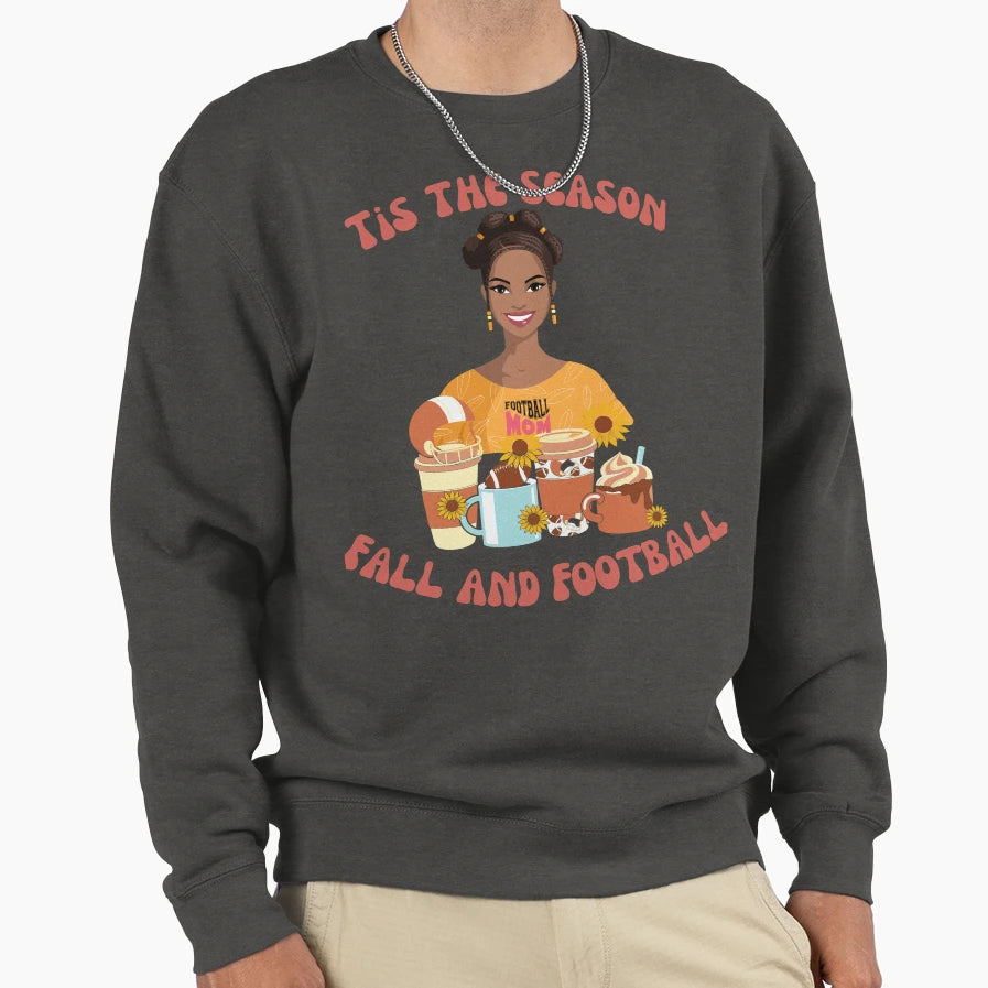 Football Mom Coffee And Sweatshirt - Casual Everyday Wear for Adults - T-Shirt, Sweatshirt, Hoodie