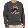 Football Mom Badge Sweatshirt - Minimalist Print Unisex - T-Shirt, Sweatshirt, Hoodie