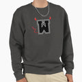 Letter W College Font Evil Naughty Sweatshirt - Graphic Print Men Women - T-Shirt, Sweatshirt, Hoodie