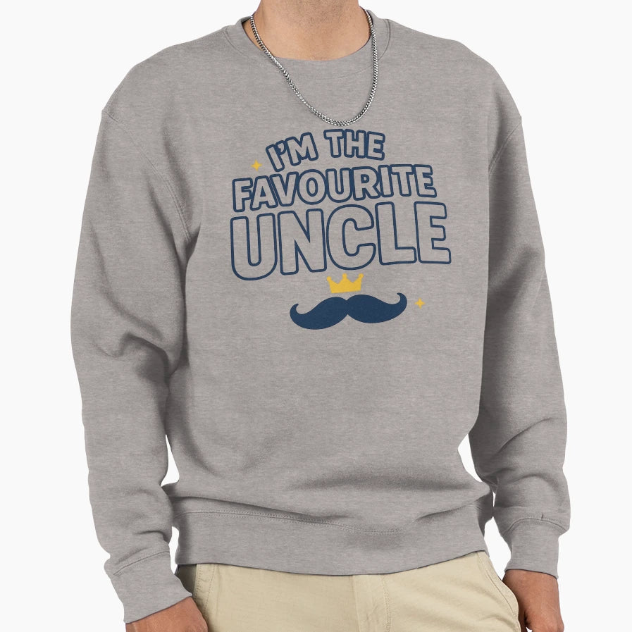 Im Favourite Uncle Sweatshirt - Graphic Print for Adults - T-Shirt, Sweatshirt, Hoodie