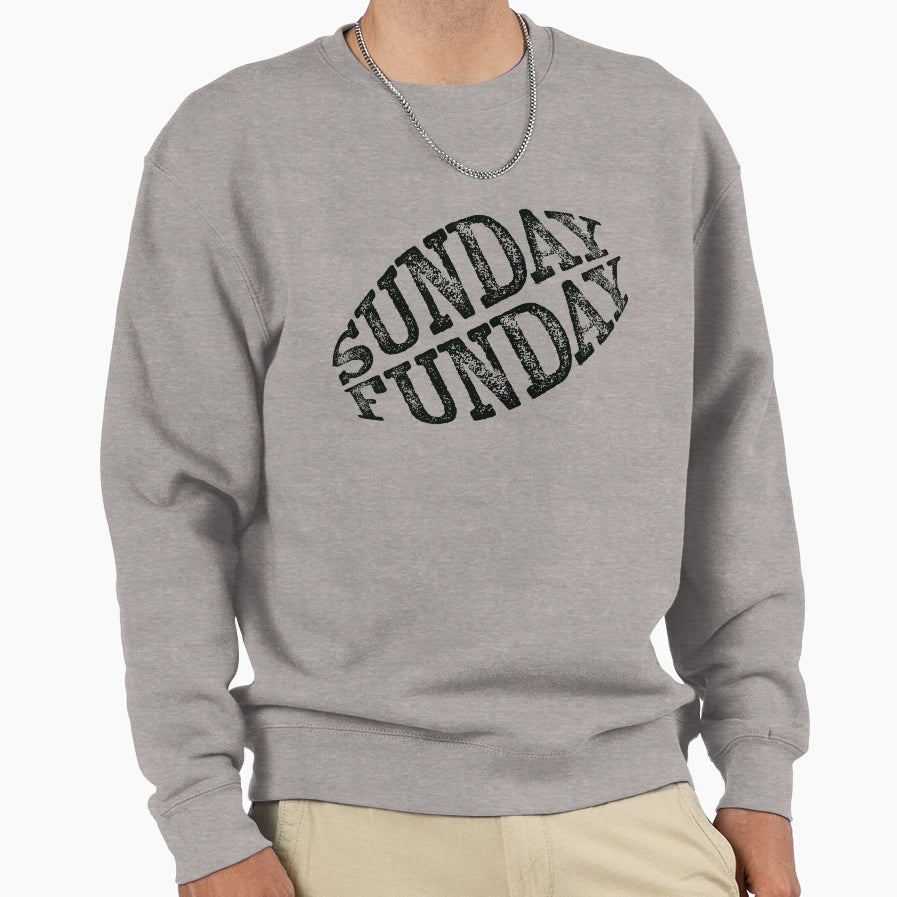 Sunday Funday Football Fan Sweatshirt - Unique Graphic Unisex - T-Shirt, Sweatshirt, Hoodie