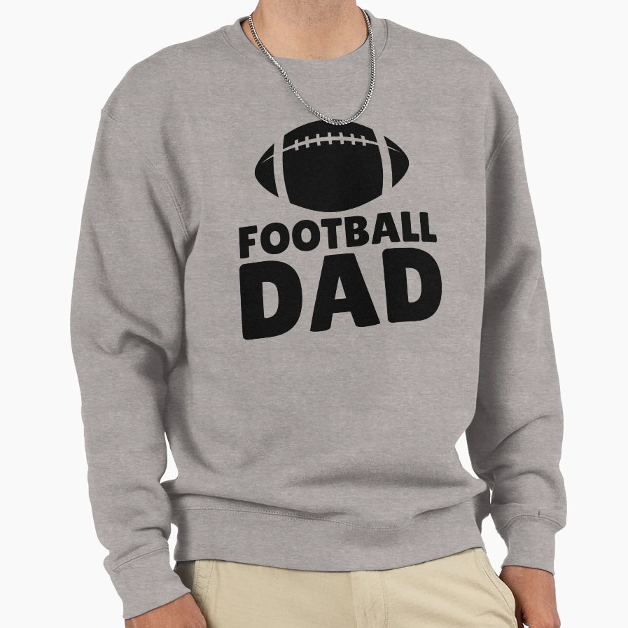 Football Dad Sweatshirt - Aesthetic Graphic for Adults - T-Shirt, Sweatshirt, Hoodie