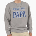 Worlds Best Papa Athletic Sweatshirt - Minimalist Print Unisex - T-Shirt, Sweatshirt, Hoodie
