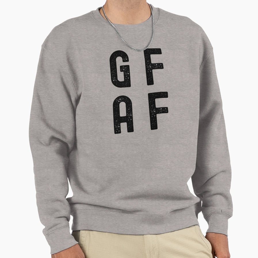 Gf Af Funny Coeliac Disease Sweatshirt - Casual Everyday Wear Men Women - T-Shirt, Sweatshirt, Hoodie