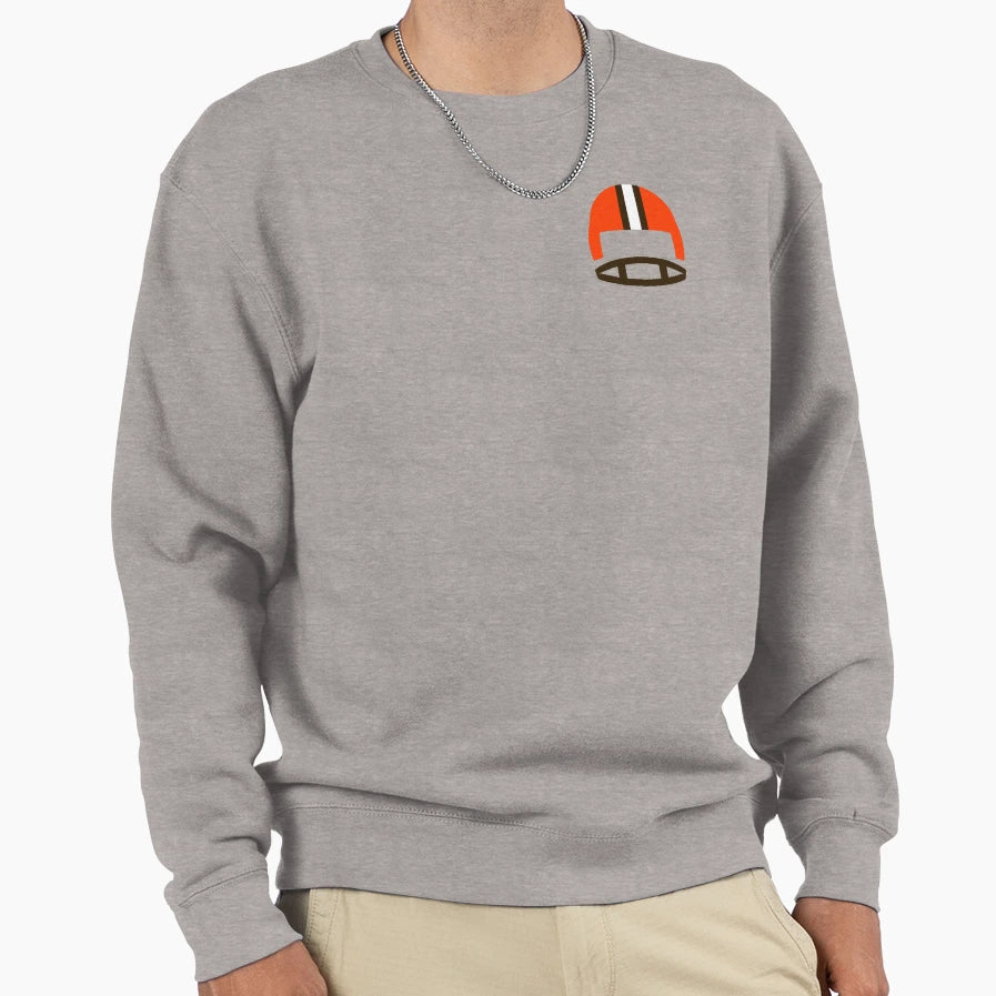 Cleveland Football Helmet Sweatshirt - Streetwear Style for Adults - T-Shirt, Sweatshirt, Hoodie