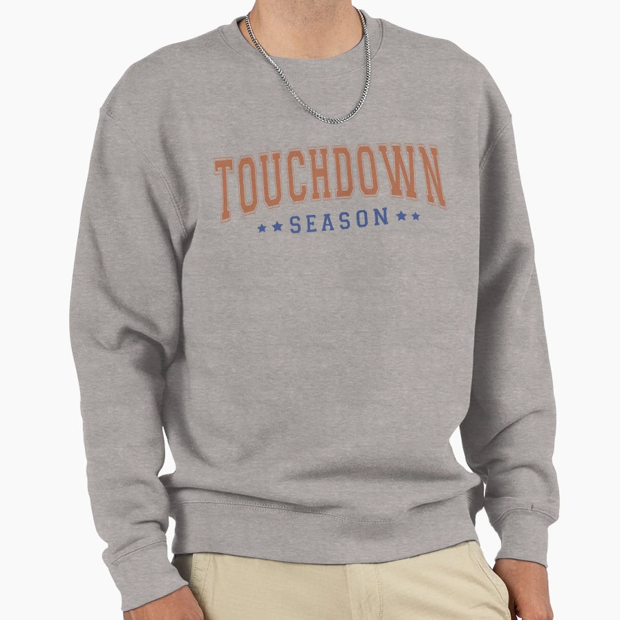 Touchdown Season Football Sweatshirt - Minimalist Print Men Women - T-Shirt, Sweatshirt, Hoodie