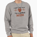 Football Mom Heartbeat Heart Shaped Sweatshirt - Unique Graphic Unisex - T-Shirt, Sweatshirt, Hoodie