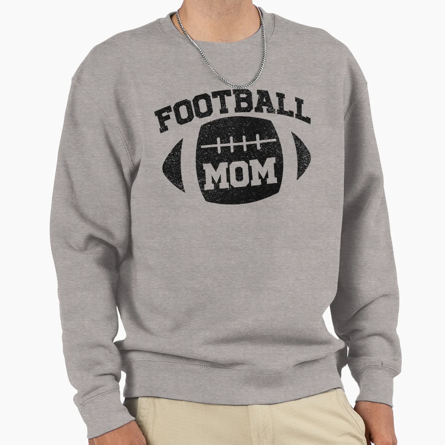 Football Mom Sweatshirt - Aesthetic Graphic Men Women - T-Shirt, Sweatshirt, Hoodie
