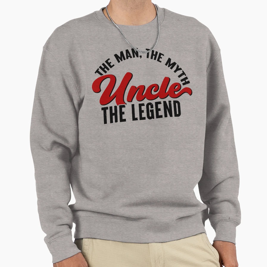 Uncle Myth Legend Sweatshirt - Fun Novelty Design for Adults - T-Shirt, Sweatshirt, Hoodie