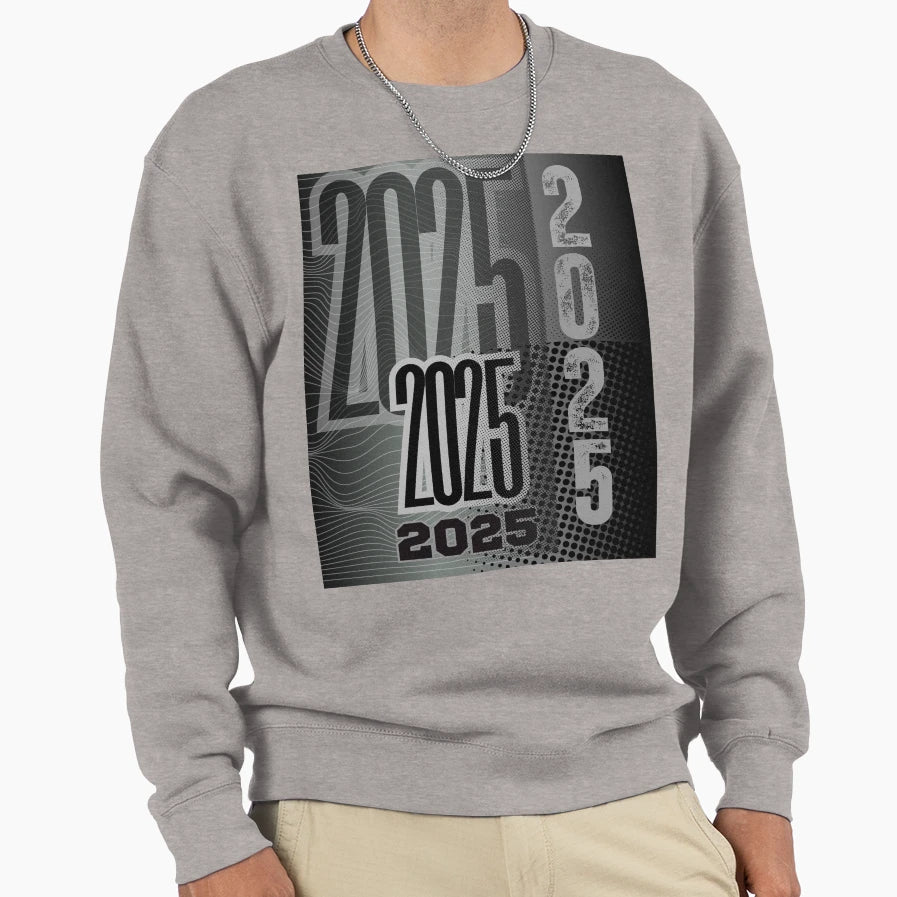 Year 2025 Sweatshirt - Minimalist Print Unisex - T-Shirt, Sweatshirt, Hoodie