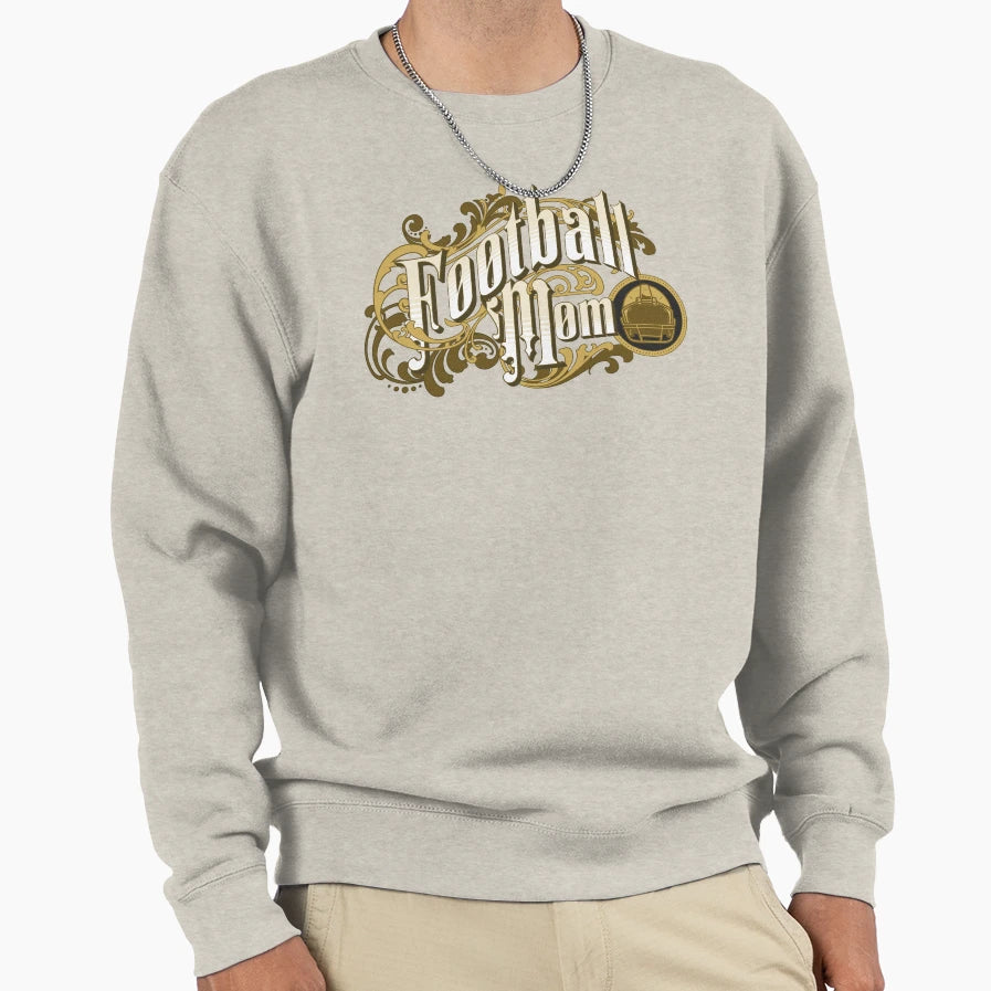 Sports Mom Football Sweatshirt - Fun Novelty Design for Adults - T-Shirt, Sweatshirt, Hoodie