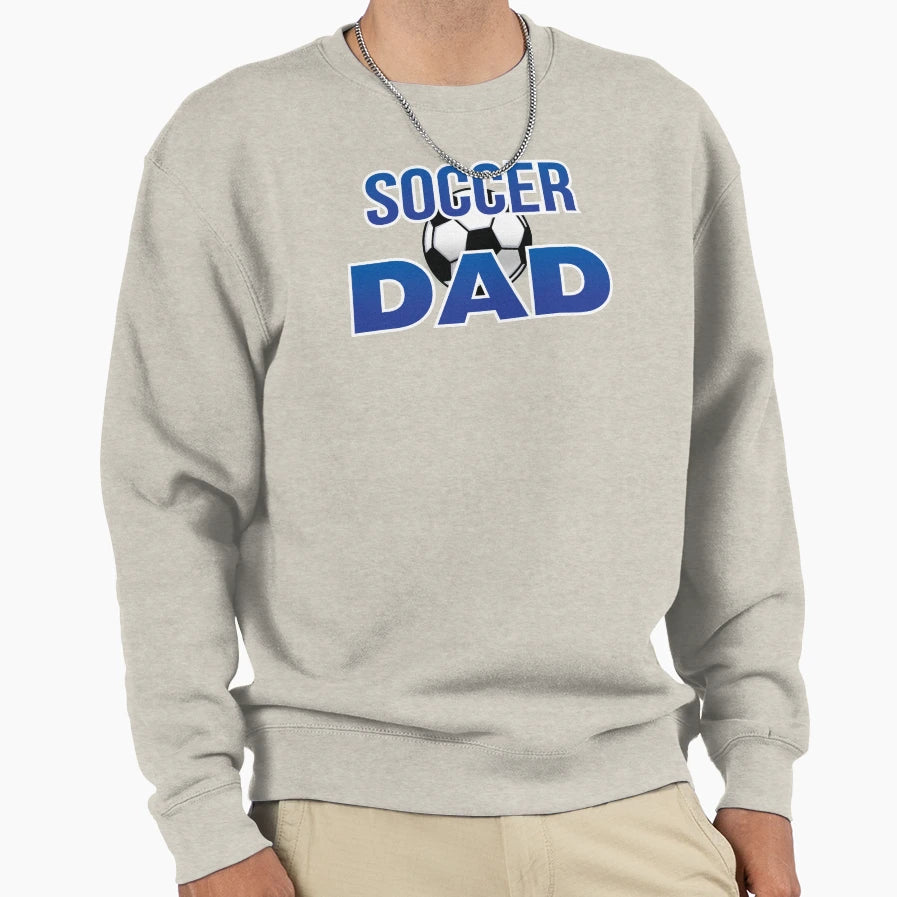 Soccer Dad White Sweatshirt - Casual Everyday Wear Unisex - T-Shirt, Sweatshirt, Hoodie