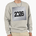 2026 Minimalist New Year Modern Sweatshirt - Fun Novelty Design Men Women - T-Shirt, Sweatshirt, Hoodie