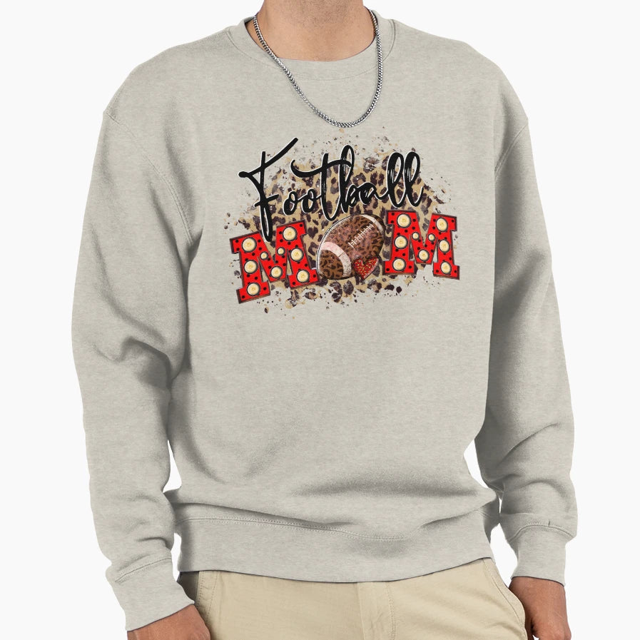 Mom Loves Sports Football Passion Soccer Sweatshirt - Graphic Print Unisex - T-Shirt, Sweatshirt, Hoodie