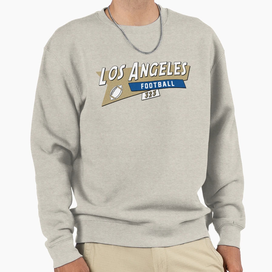 Los Angeles R 90S Football Sweatshirt - Novelty Apparel Unisex - T-Shirt, Sweatshirt, Hoodie